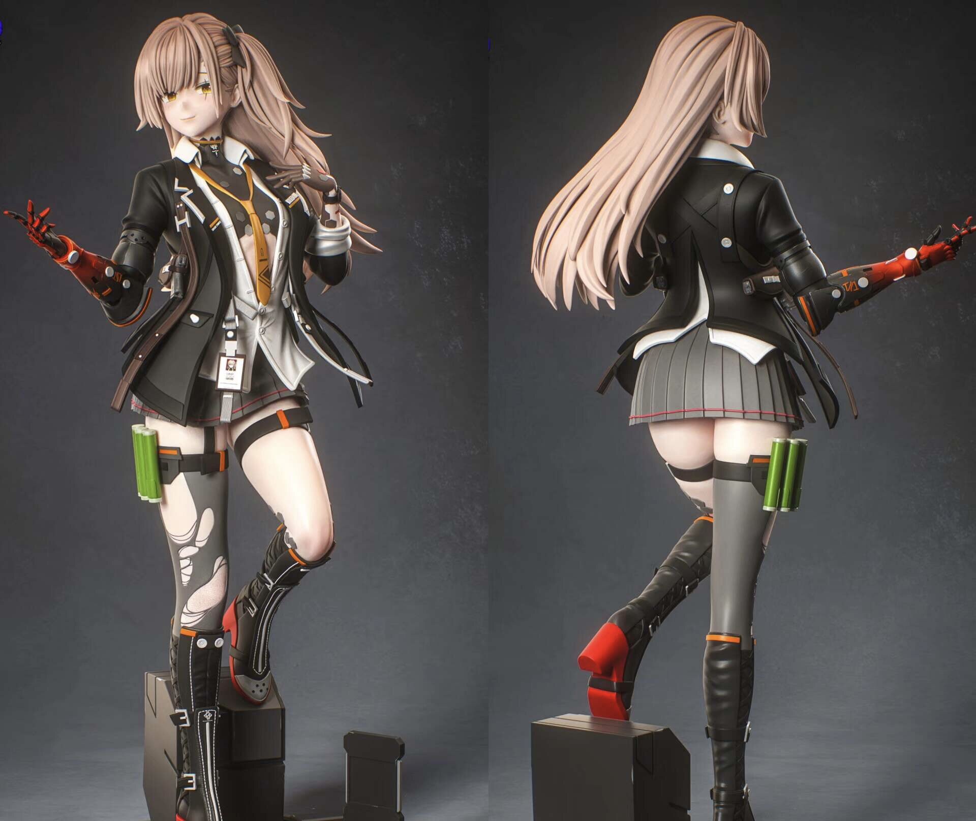 少女前线  莱雅  3D打印模设计素材/源文件