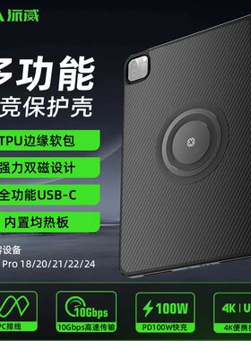 【2024新款】Piva派威软包边平板保护壳ipadpro磁吸保护套20/21/22/24款Air6/5/4苹果11/12.9/13英寸超薄全包