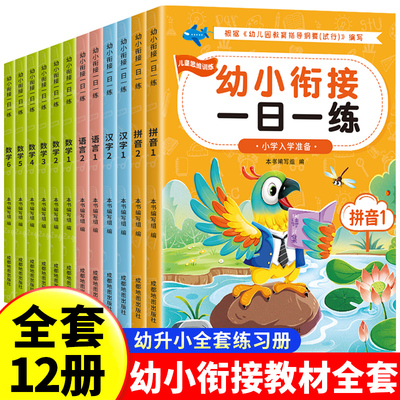 幼小衔接教材全套一日一练全12册