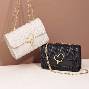 时尚女包2025新款单肩包潮百搭链条包女网红潮流斜跨包包wish货源