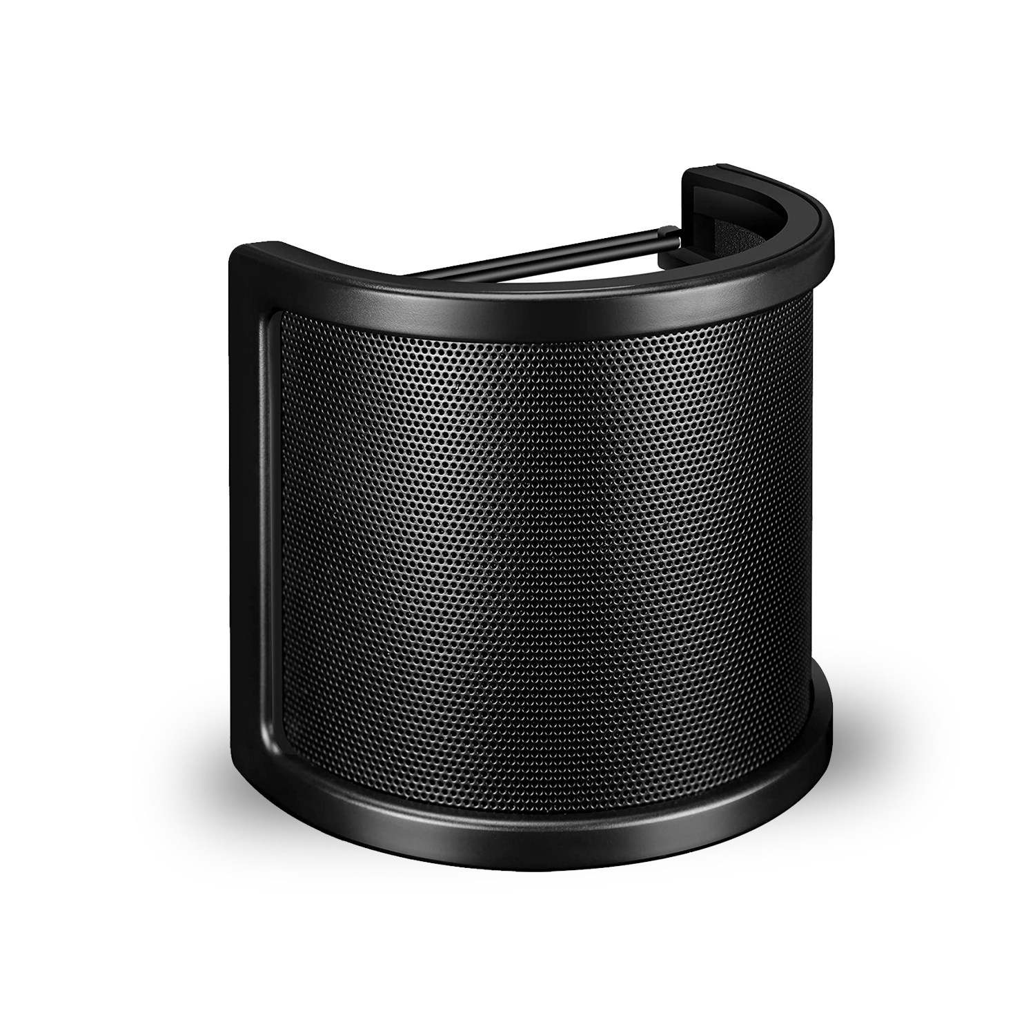 录音专用双层麦克风防喷罩 播音室主播u型金属防喷网话筒降噪咪罩