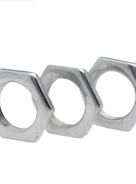 GB808铁镀锌细牙六角薄螺母灯具超薄扁型细牙锁紧螺帽M6M8M10-M24