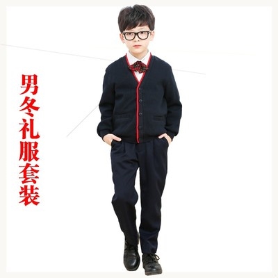 深圳袖衬衫外套西裤正市小d学生礼服男校服制服冬装