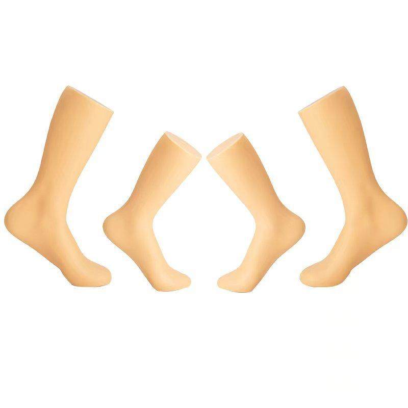 塑料脚模男女左右磁铁袜模棉袜丝袜拍照道具袜子店展示模型