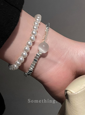 2024年新款珍珠手链女轻奢小众精致时尚气质高级感网红闺蜜手饰品