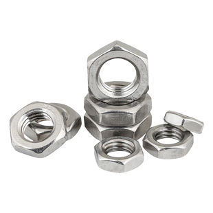 GB54不锈钢薄螺母\扁薄螺帽薄六角螺母M34M5M6M8M10M12M16M20-M24