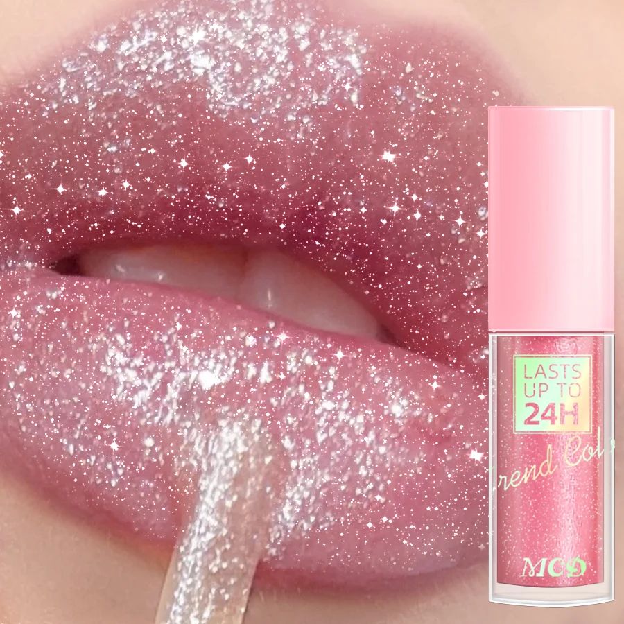 18 Colors Glitter 1pcs Lip Glaze Long Lasting Lip Gloss Wate