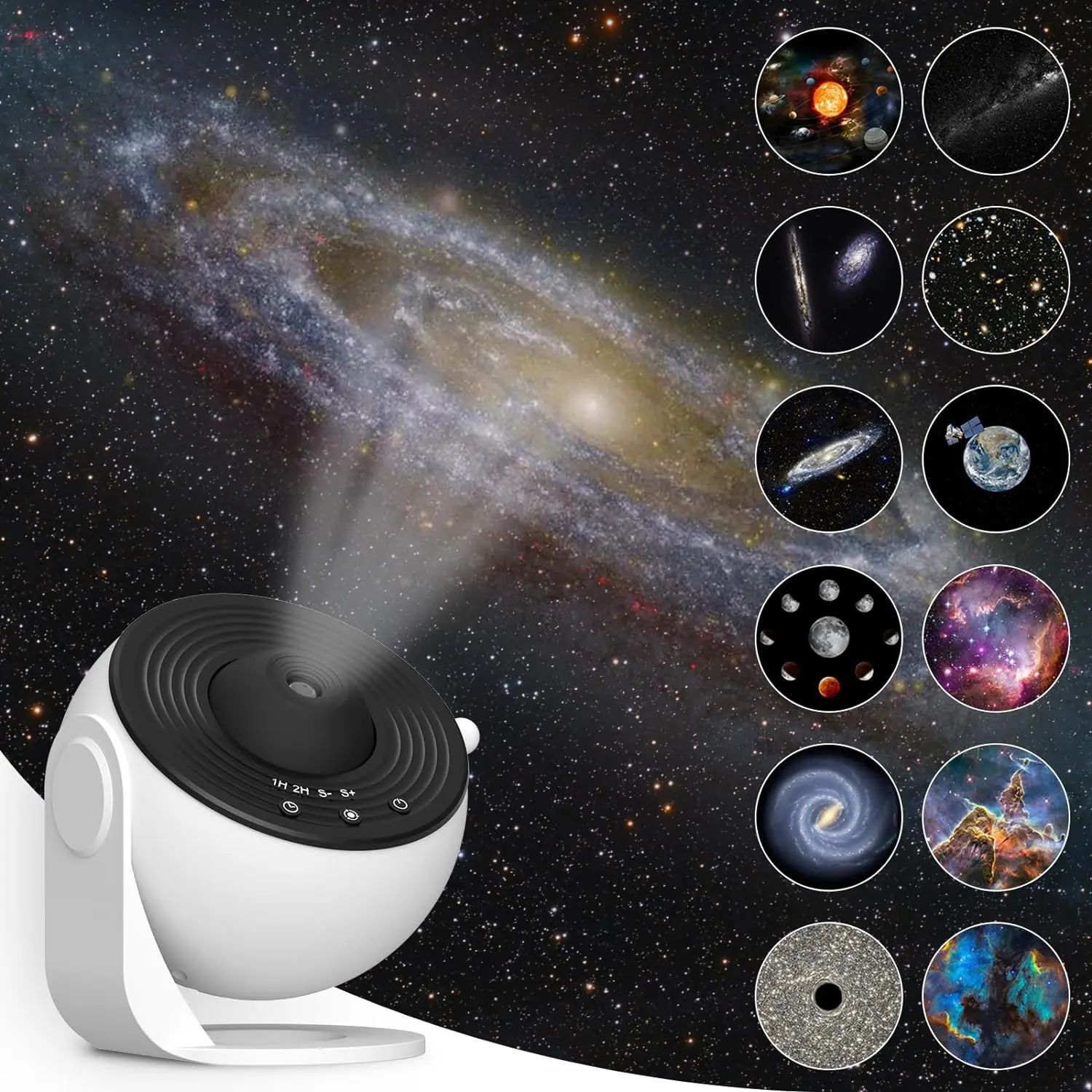 12 in 1 Cosmic Starry Sky Galaxy 4K HD Projector Night Light