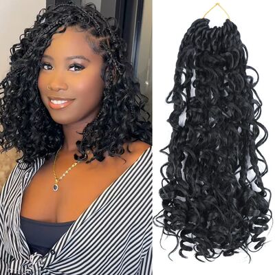 10 Inch Bob Goddess Box Braids Crochet Hair 1Pcs/Lot Synthet
