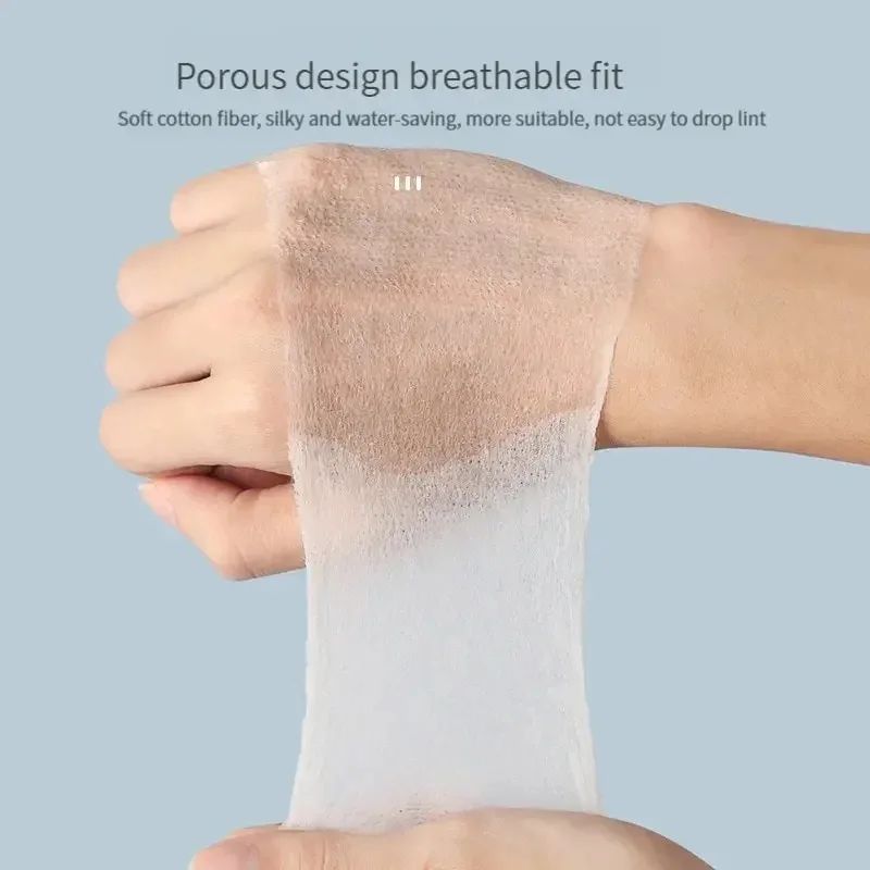 200PCS Wet Cotton Sretch Disposable Water Saving Cotton Pad