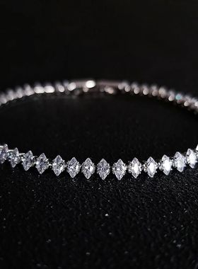 2024 New Marquise Oval Square Cut Luxury Silver Color on Han