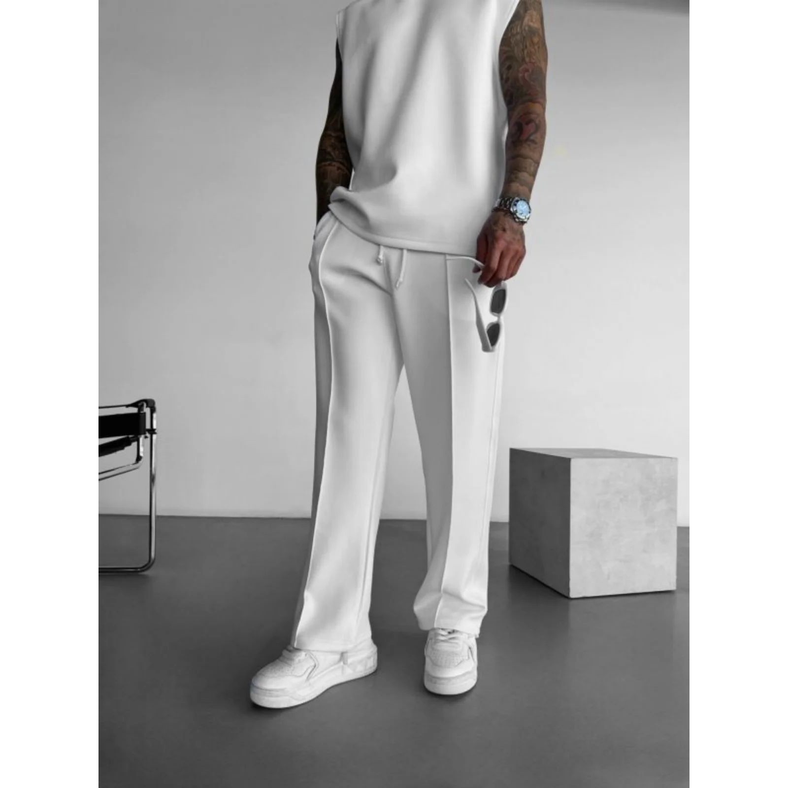Men's new spring and summer business fashion color pocket ca