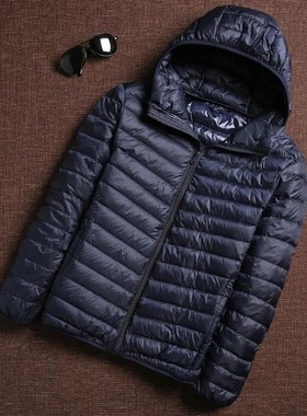 Spring Autumn Fashion Brand Ultra Light Duck Down Jacket Men
