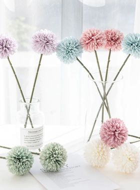 3/5PCS Silk Hydrangea Pompon Home Decor Scrapbooking Wedding