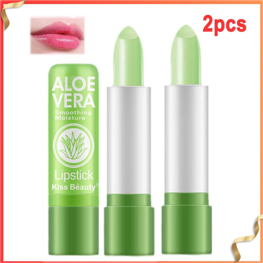 Aloe Vera Color-Changing Lipstick Long-Lasting, Moisturizing