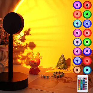 ZK20 Sunset Lamp Led Projector Remote Control Rainbow Atmosp