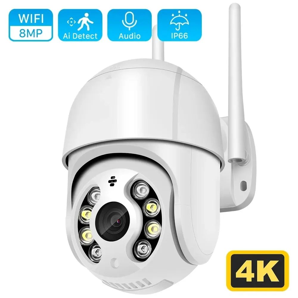 8MP 4K IP Camera 5MP Speed Dome Auto Tracking PTZ Camera Sma