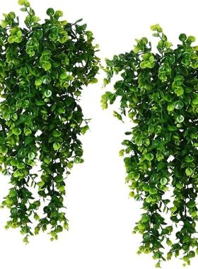 1Pcs Artificial 5Forks Rattan Eucalyptus Wall Hanging Simula