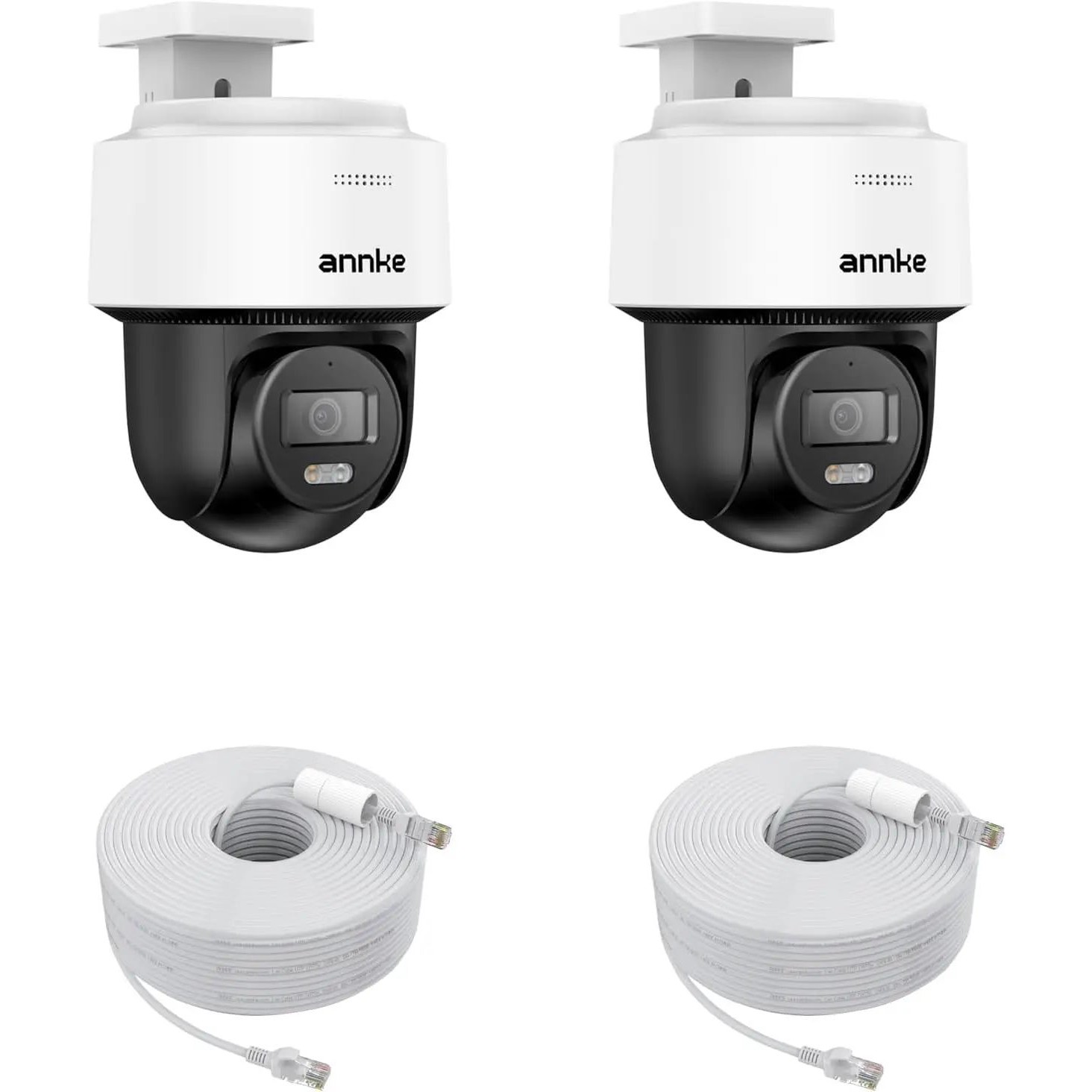 3K PT PoE Camera, Auto-Tracking Lite, 2pcs 345° Pan 80°Til