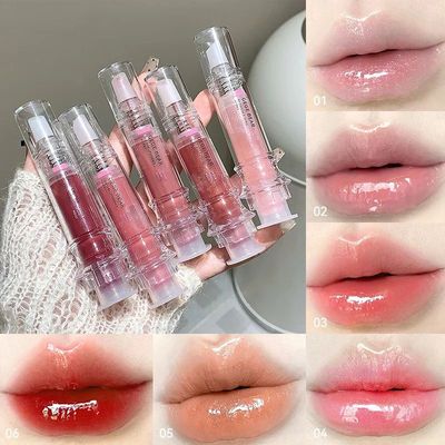 Gege Bear Ice Beet Lip Gloss Essence Honey, Pressed Type Lip