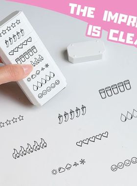 8-layer Stamp 5 Star Rating Mood Rating Weather Rating Book