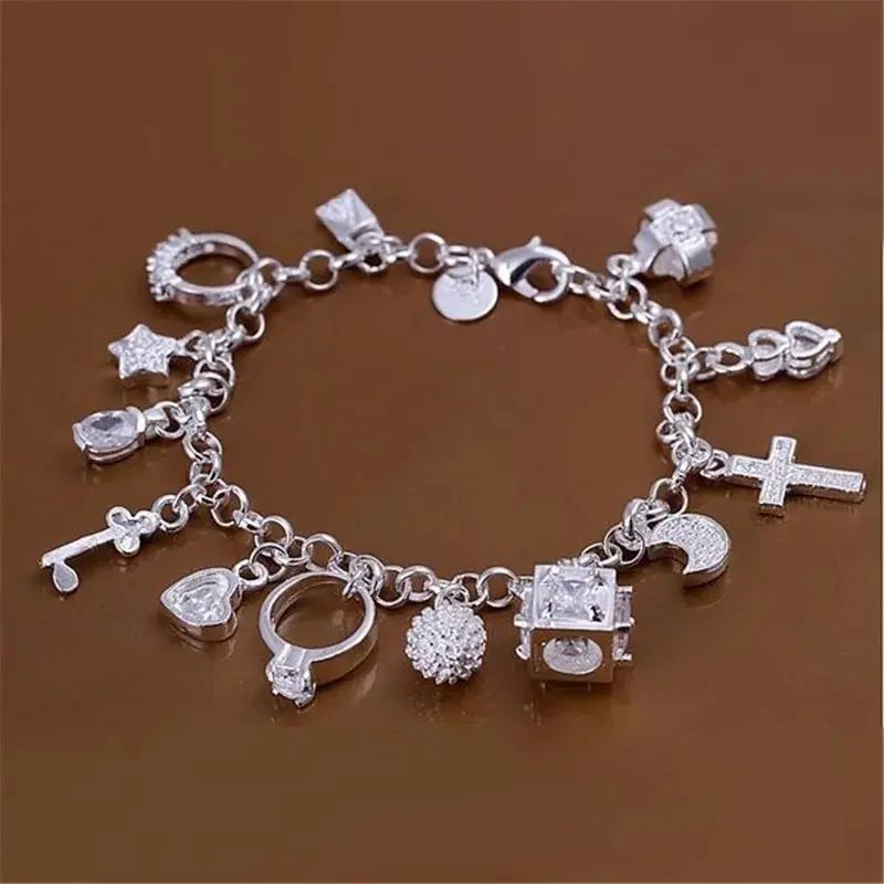 Bracelet European and American Silver Fashion Thirteen Penda