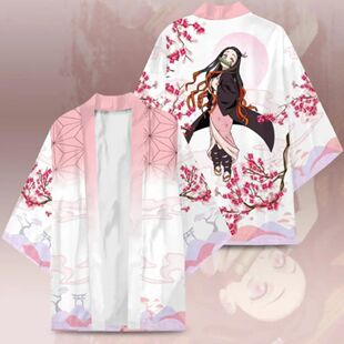 Japanese Anime Character Printed Kimono Cardigan Men Women S