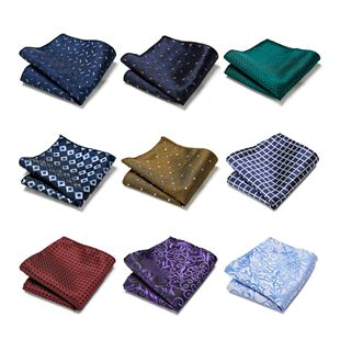 126 Many Color Newest design Woven Silk Handkerchief Pocket