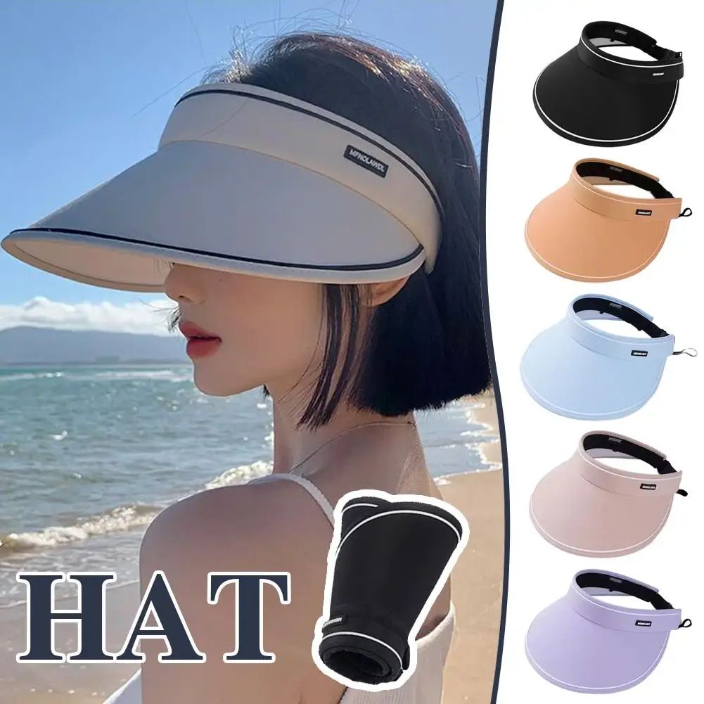 Portable Sun Hat Can Roll Large Eaves All Summer Female Hat