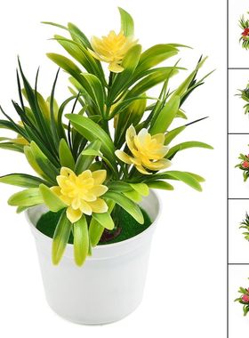 Artificial Flowers Plant Pot Simulate Fake Plastic Flowers H