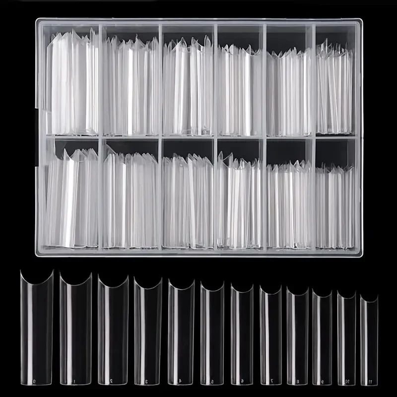 240 nail tips, clear fake nails toenail artificial nails, co