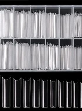 240 nail tips, clear fake nails toenail artificial nails, co