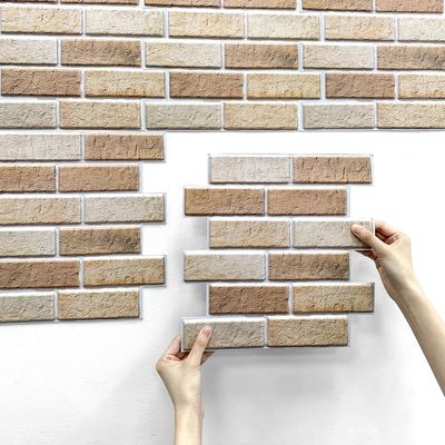 3D Wall er Self-adhesive Faux Brick Wall Panel Peel and  Til