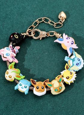 Japanese cartoon anime cute Pokémon bracelet  alloy bracele