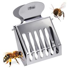 1pcs Bee Queen Cage Transparent Plastic Clip Cage Bee Catche