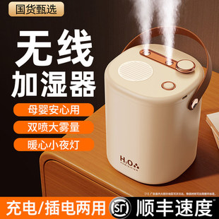 加湿器卧室家用静音大雾量雾化器空气净化器宿舍补水空调房孕妇婴儿家用usb便携无线香薰助眠喷雾机