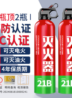 21b车载水基型耐高温防爆3c灭火器家用车用私家车小型汽车便携式