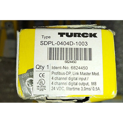 原装全新 图尔克 TURCK 数字输入总线模块 SDPL-0404D-1003 。