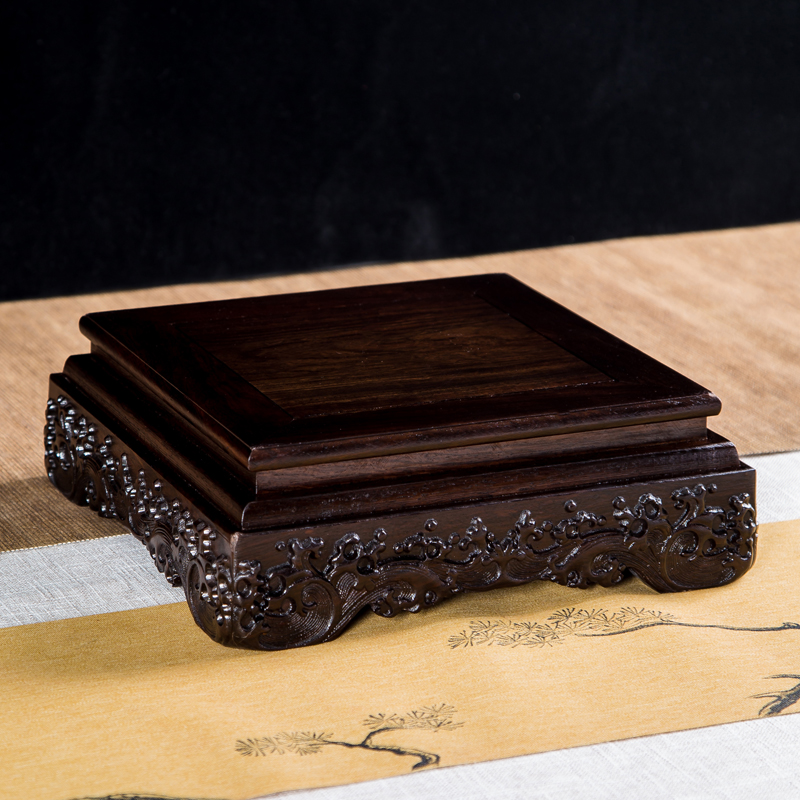 金佬馆黑檀木实木底座