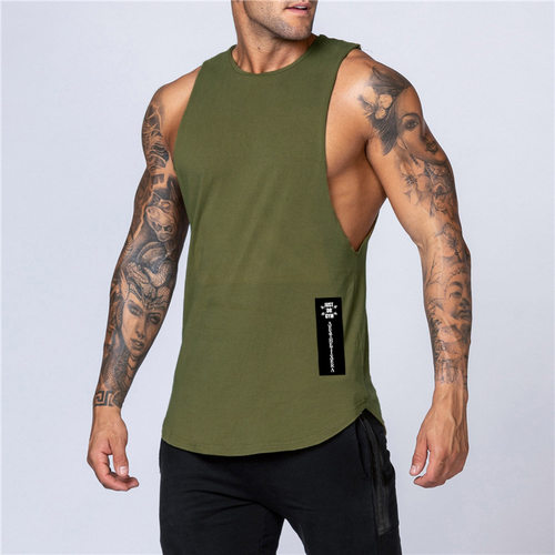 Men vest summer Man gym clothes Singlet男Crossfit背心tanktop