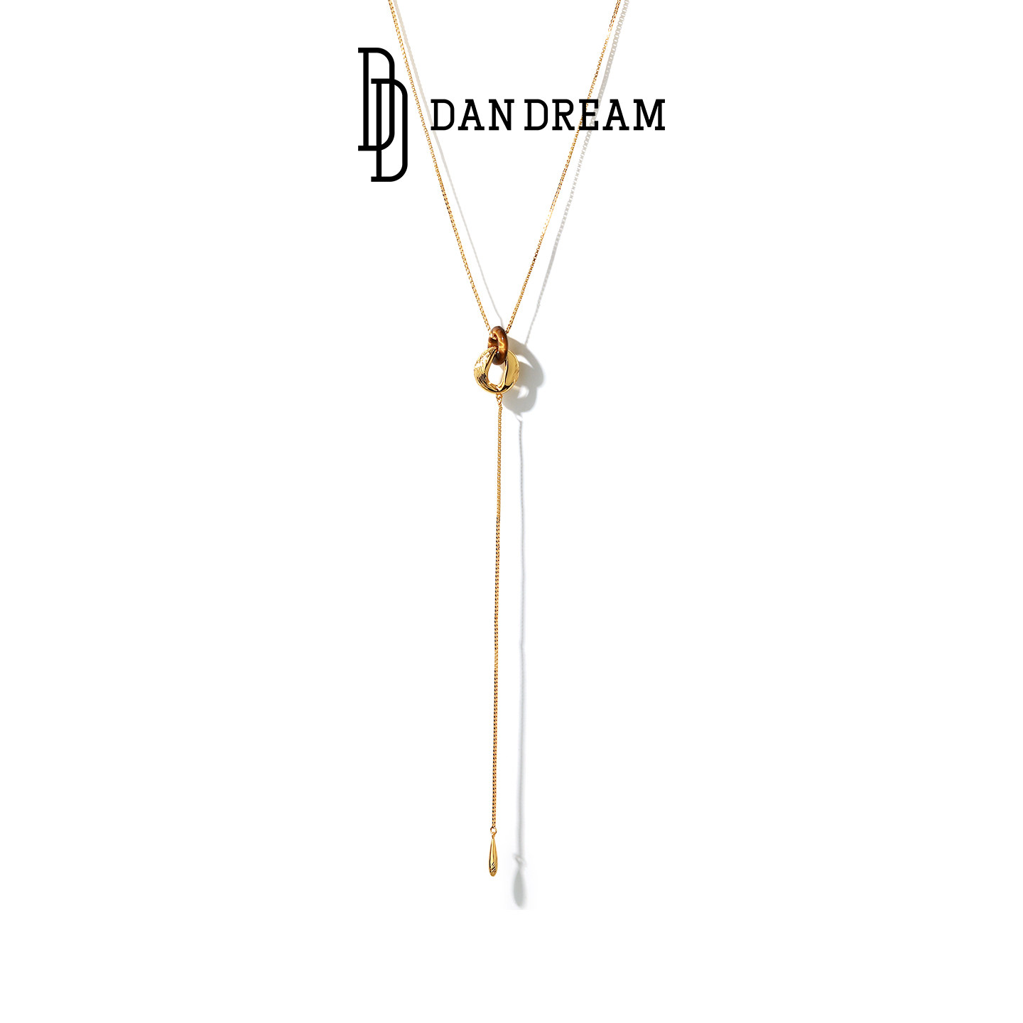 DAN DREAM长款流苏项链女款高级感轻奢小众毛衣链吊坠配饰锁骨链