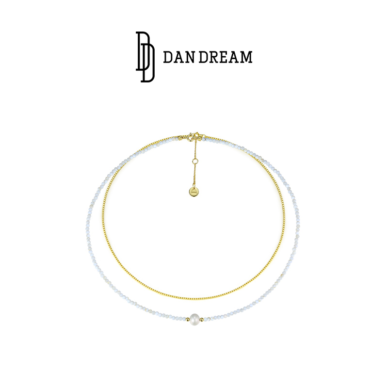 DANDREAM贝母珍珠双层女经典项链