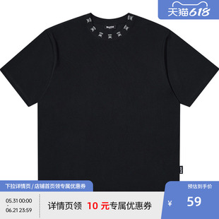 BEASTER领口鬼脸印花时尚短袖T恤男凉感速干百搭重磅上衣女