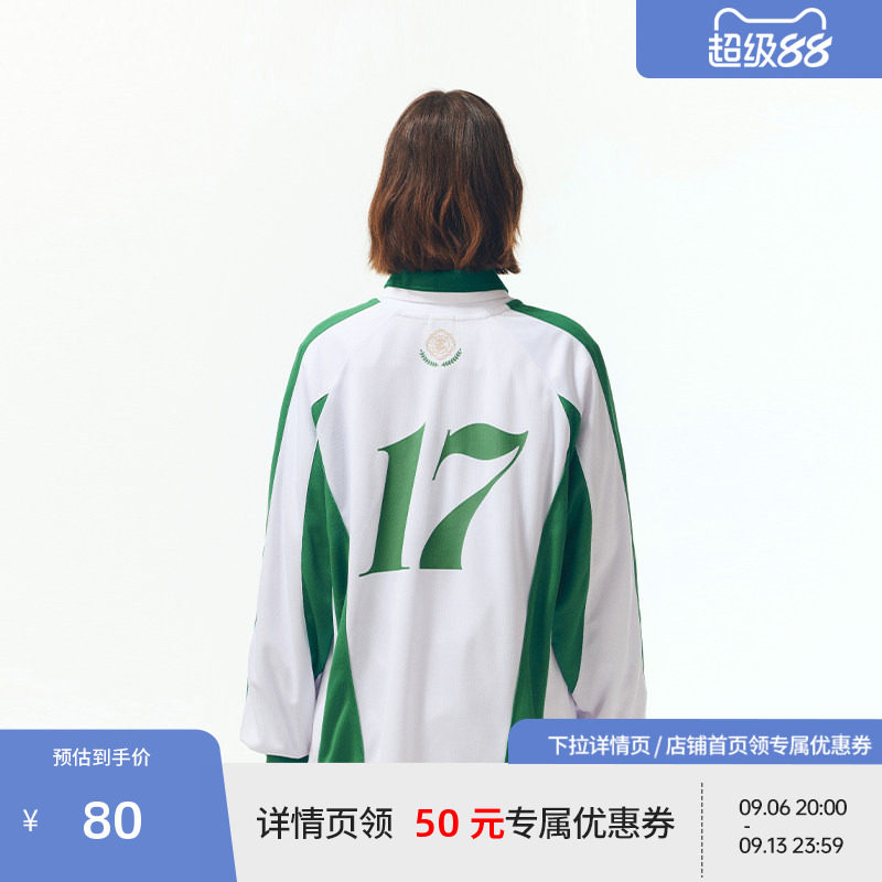 BEASTER网眼字母印花长袖T恤男美式拼色百搭25年春季新款上衣图片