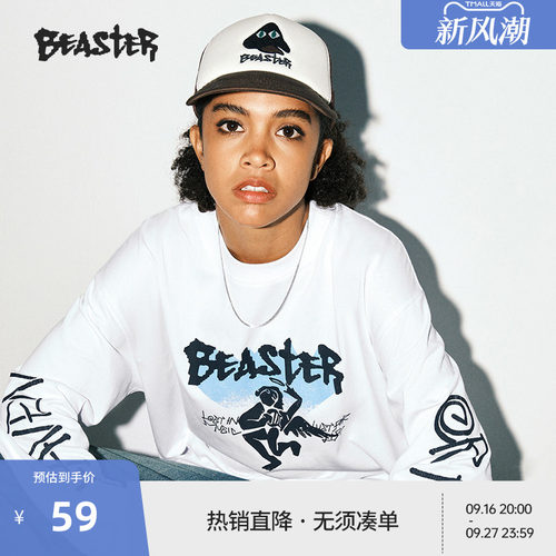 Beaster天使印花长袖T恤