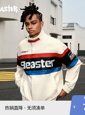 Beaster赛车精细绣花棉服