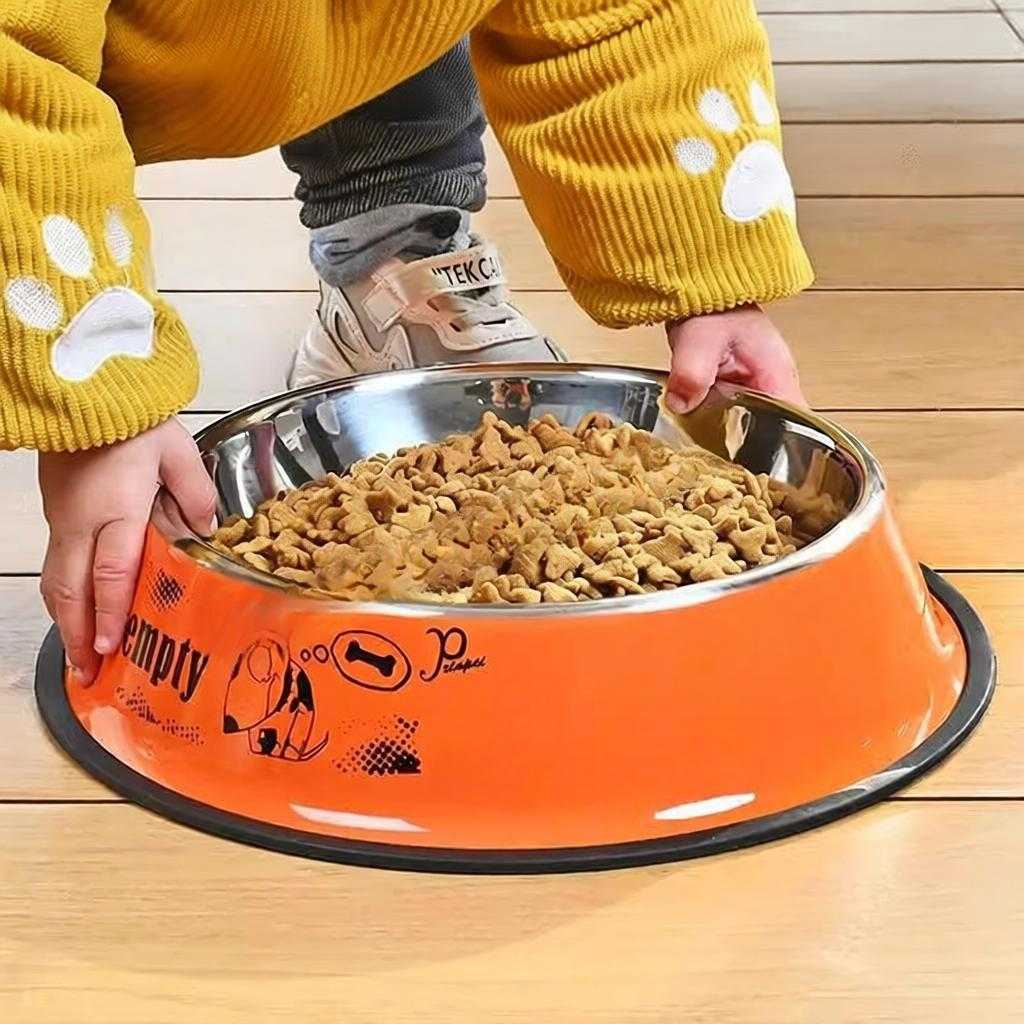 不锈钢防滑宠物水盆狗碗猫食盆双