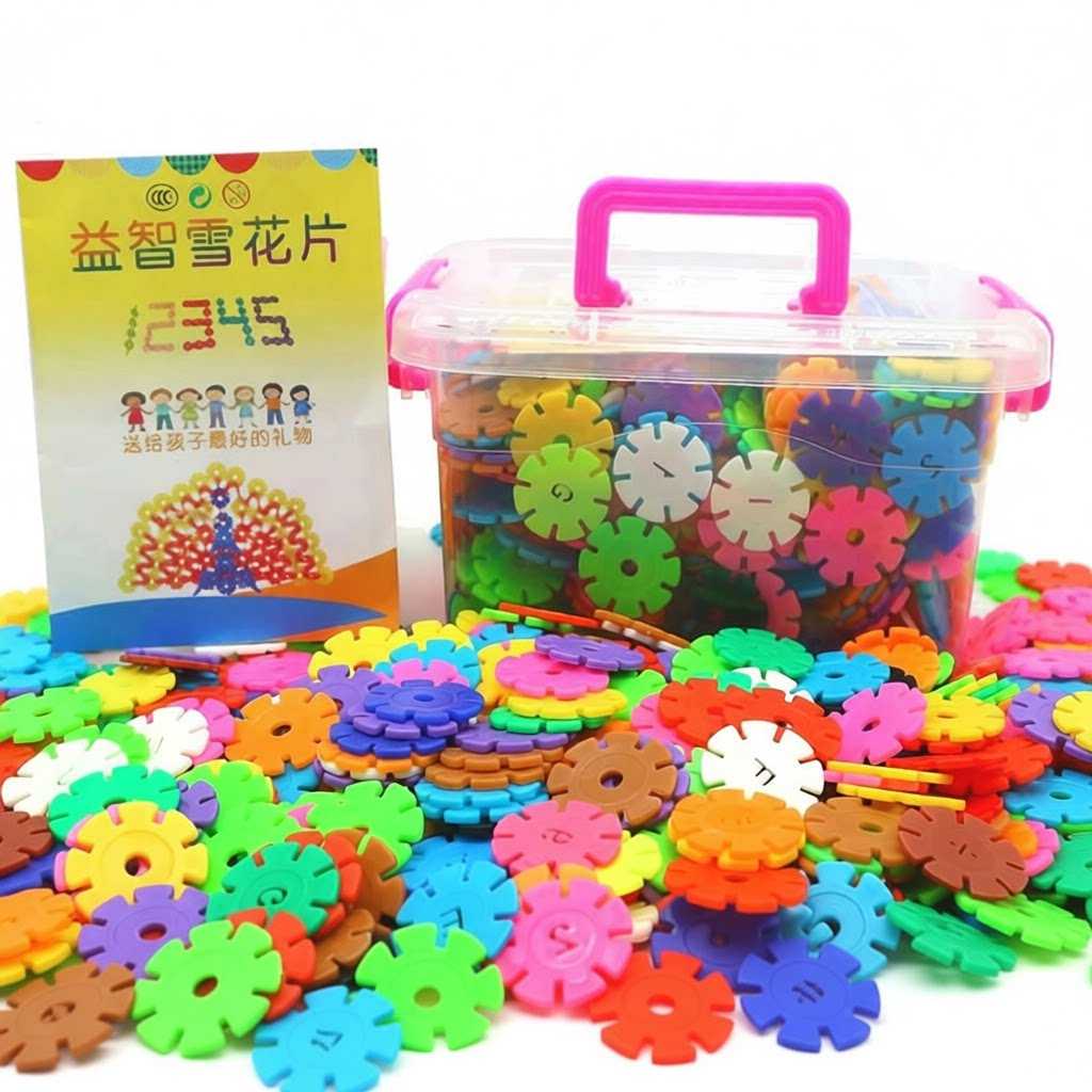 幼儿园大颗粒雪花片益智拼插玩具