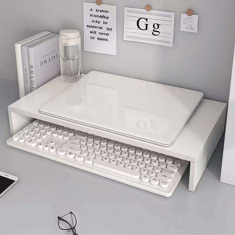 笔记本电脑支架显示器增高架办公桌面悬空木质收纳台式增高托架子