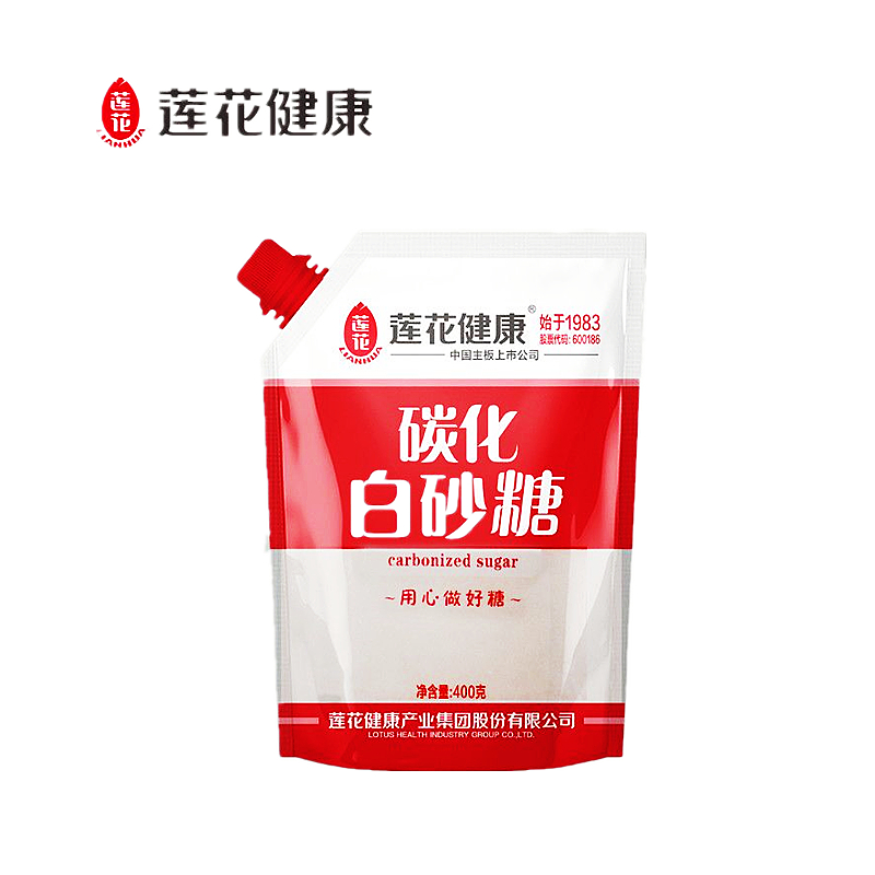 莲花健康绵白糖300g白砂糖400克可选袋食糖甘蔗烘焙烹饪家用调味